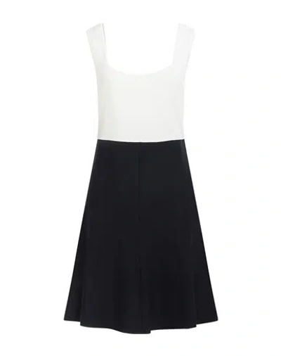 Luisa Spagnoli Woman Mini Dress Midnight Blue Size L Viscose, Polyamide In Black