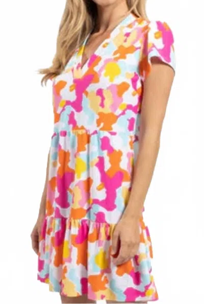 Jude Connally Ginger Dress In Spring Party Camo In Multi