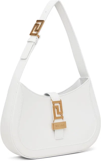 Versace White Greca Goddess Small Bag