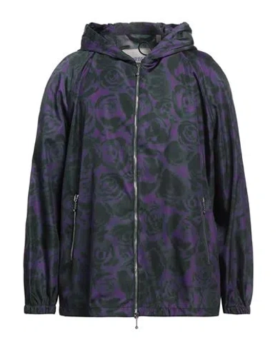 Burberry Prorsum Man Jacket Purple Size Xl Polyamide In Purple