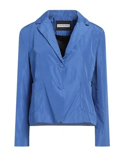 Rosso35 Woman Jacket Azure Size 10 Polyester In Blue