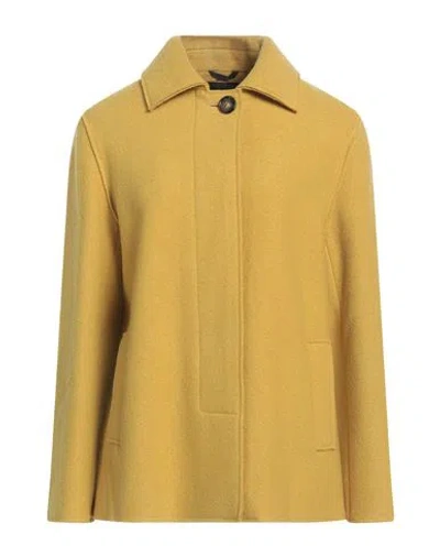 Vittorialata Woman Coat Marigold Size 8 Virgin Wool