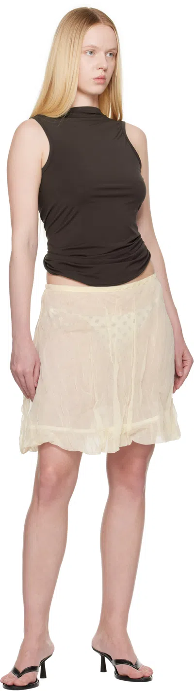 Paloma Wool Duli Asymmetrical Sleeveless Top In Brown