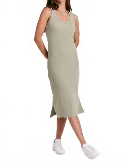 Another Love Britta Sleeveless Scoop Neck Midi Dress In Sage In Gray