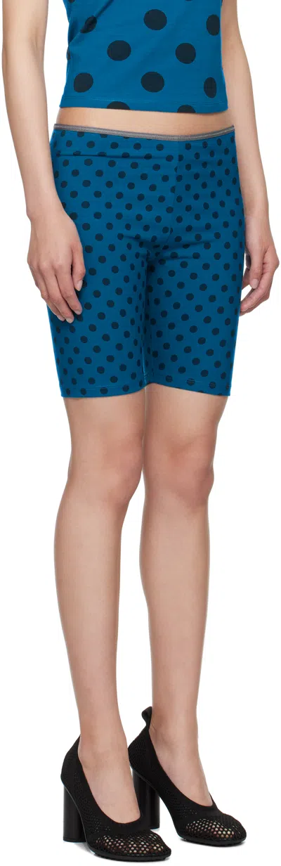 Paloma Wool Polka Dot Shorts In Blue