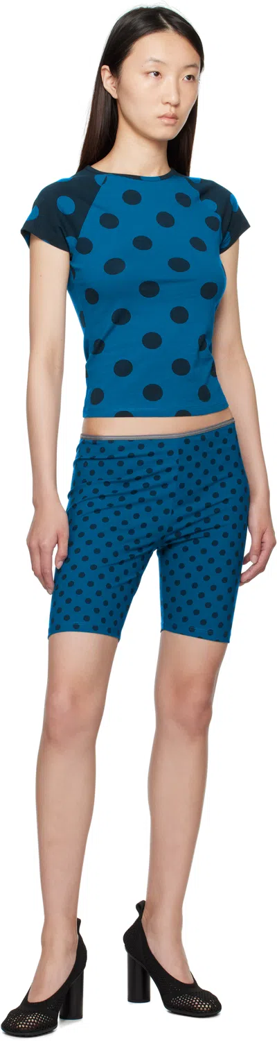Paloma Wool Polka Dot Shorts In Blue