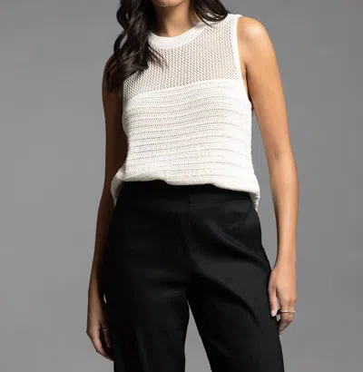 Weekend Los Angeles Sayra Knit Tank In Ivory In White