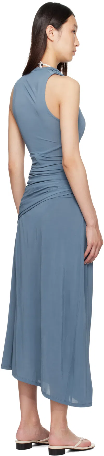 Paloma Wool Blue Lech Midi Dress In Blue
