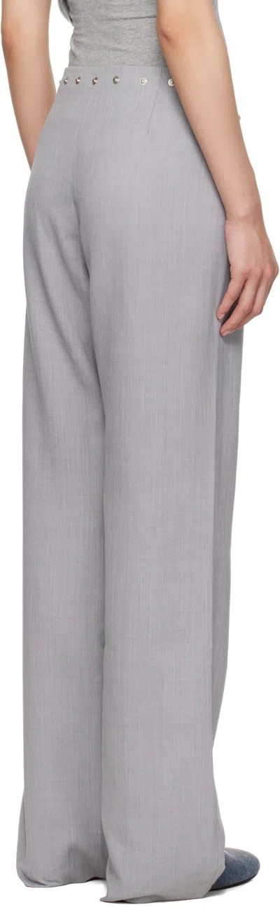 Paloma Wool Gray Dain Snaps Trousers In Gray