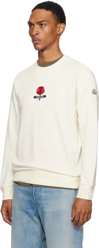 Moncler Off-white Archivio Sweatshirt In White