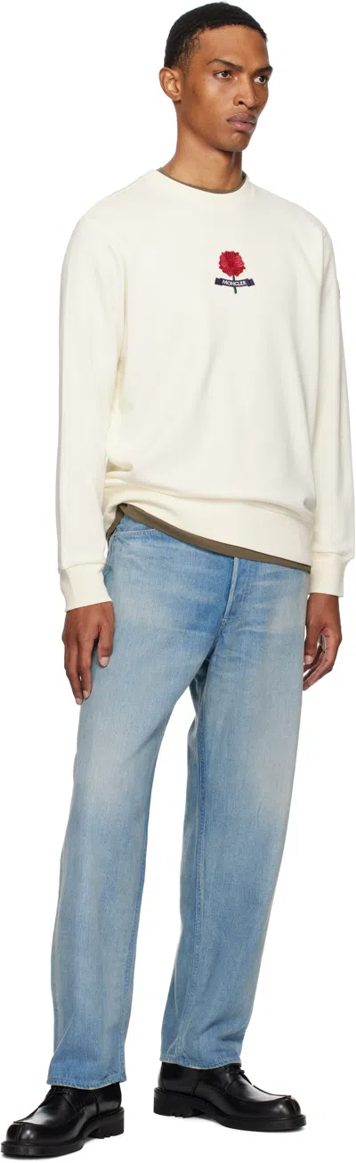 Moncler Off-white Archivio Sweatshirt In White