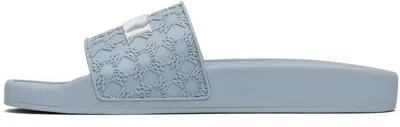 Amiri Blue Ma Quad Pool Slides In Blue