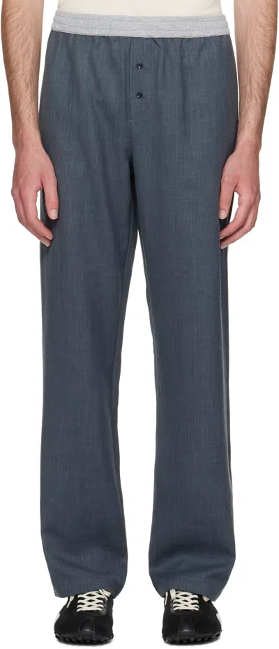 Paloma Wool Elastic Waist Casual Pants In Gray