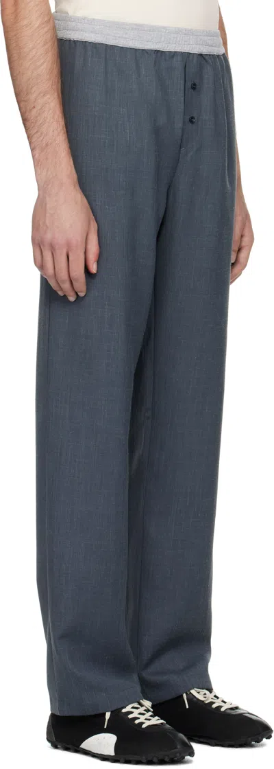 Paloma Wool Elastic Waist Casual Pants In Gray