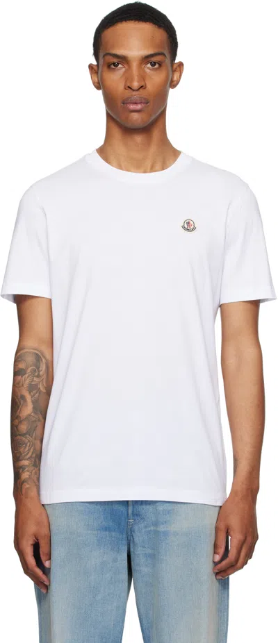 Moncler Men Cotton Pack Of Three Logo Patch T-shirts