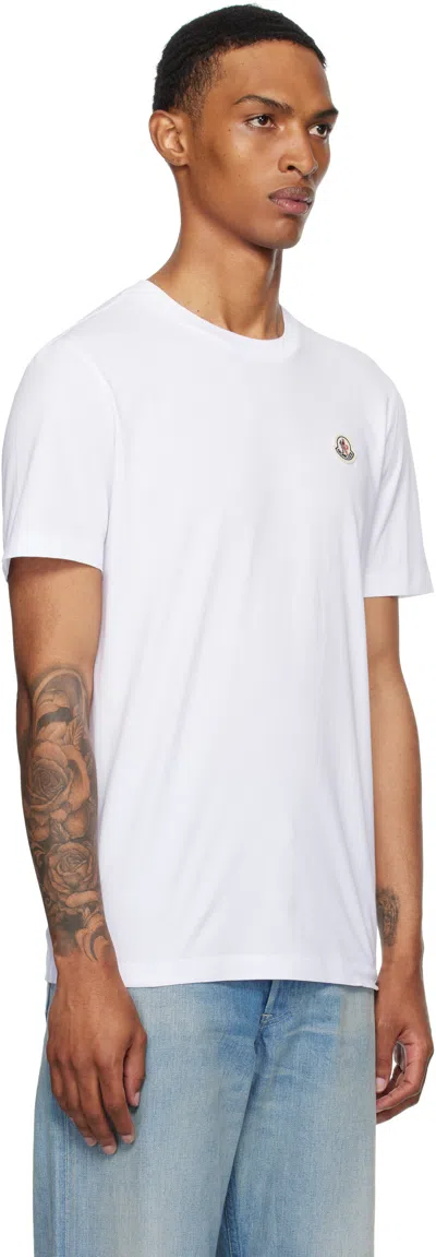Moncler Men Cotton Pack Of Three Logo Patch T-shirts