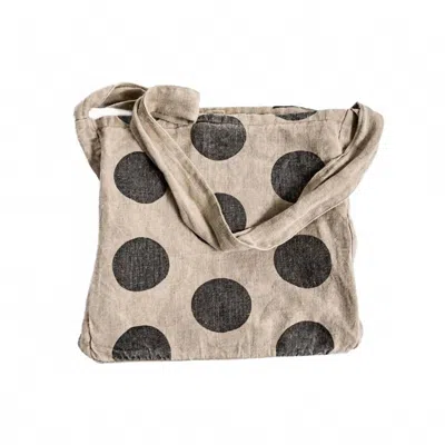 Sugarboo & Co. Polka Dot Messenger Bag In Black & White