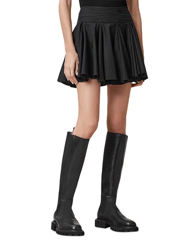 Allsaints Tulip Skirt In Black