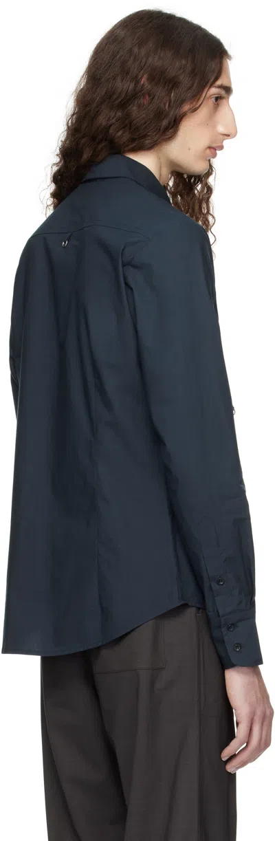 Paloma Wool Navy 8bit Shirt In Blue