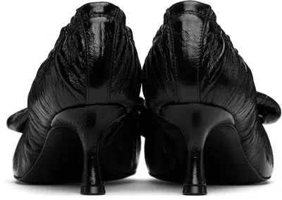 Acne Studios Black Leather Heels In Black