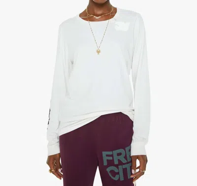 Free City Life Nature Love Vintage Long Sleeve Tee In Superwhite In White