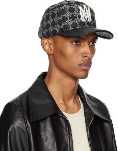 Amiri Black Ma Quad Denim Cap