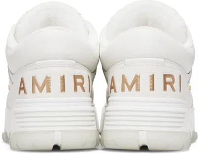 Amiri White Metallic Ma-1 Sneakers In White