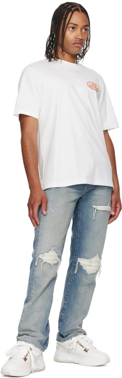 Amiri White Metallic Ma-1 Sneakers In White
