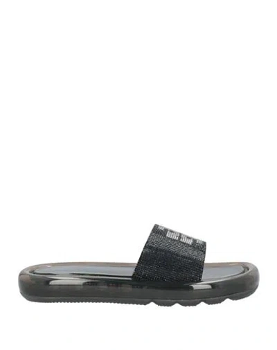 Tory Burch Woman Sandals Black Size 8 Rubber