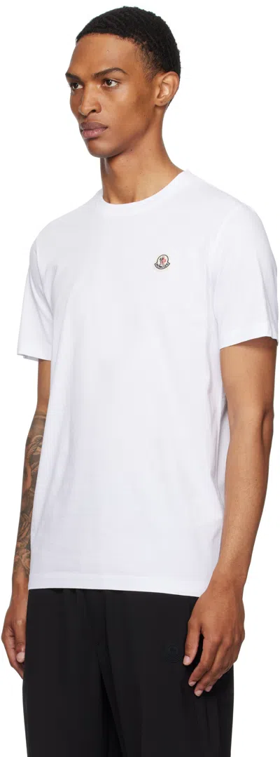 Moncler Three-pack Black Logo Patch Cotton T-shirts