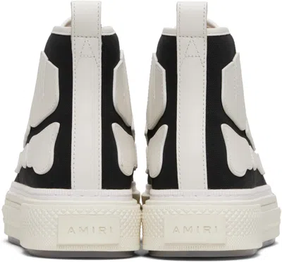 Amiri Black And White Sneaker Skel Court Hi Men In Black