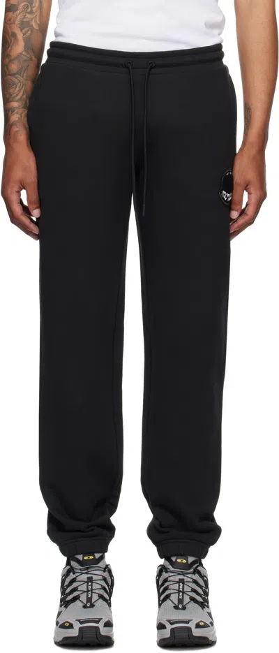 Moncler Cotton Fleece Sweatpants In Black