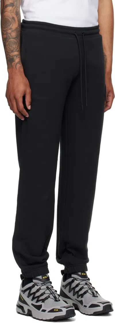 Moncler Cotton Fleece Sweatpants In Black