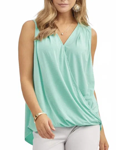 Dear Scarlett Charm Tank In Mint In Green