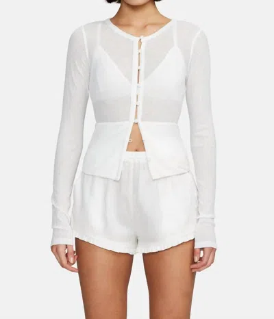 Ownley Cindy Cardigan In White