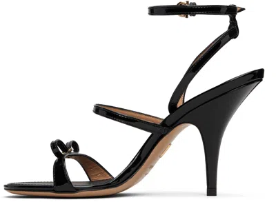 Ferragamo Black Strappy Heeled Sandals