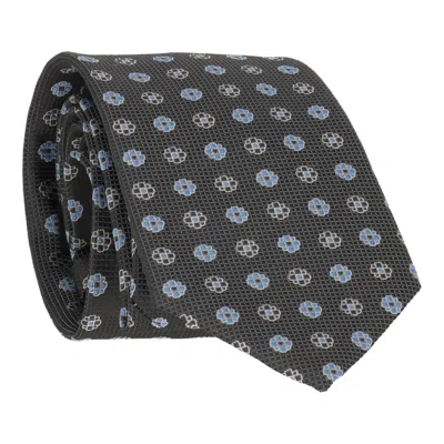 Scotch & Soda Mens Silver Tie In Green