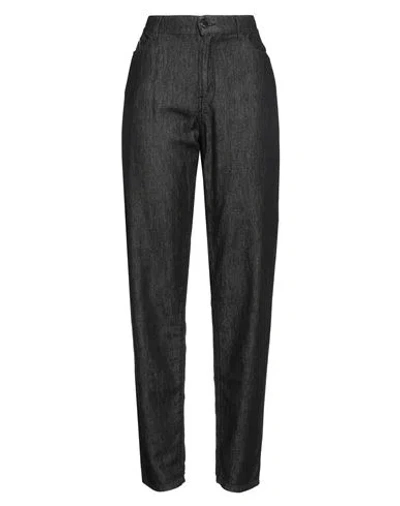 Karl Lagerfeld Woman Jeans Black Size 30 Cotton, Lyocell In Black