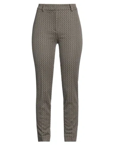 Via Masini 80 Woman Pants Military Green Size 6 Polyester, Viscose, Elastane, Acrylic In Gray