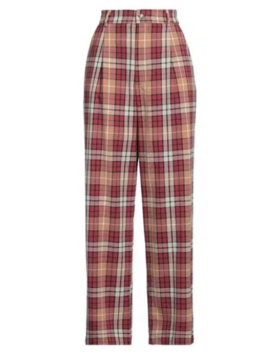 Vicolo Woman Pants Camel Size M Acetate, Viscose In Multi