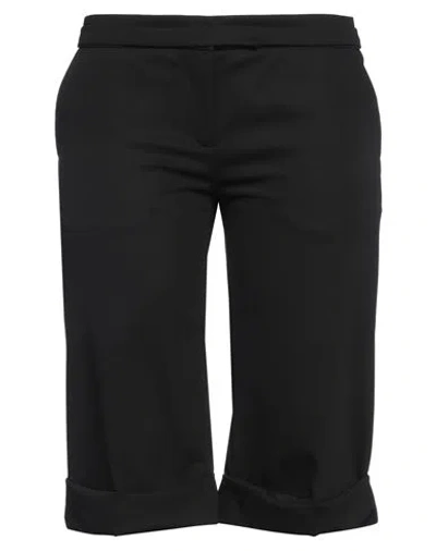 John Richmond Woman Shorts & Bermuda Shorts Black Size 8 Virgin Wool In Black
