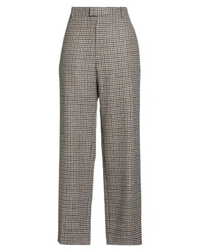 Masscob Woman Pants Brown Size 8 Wool In Gray