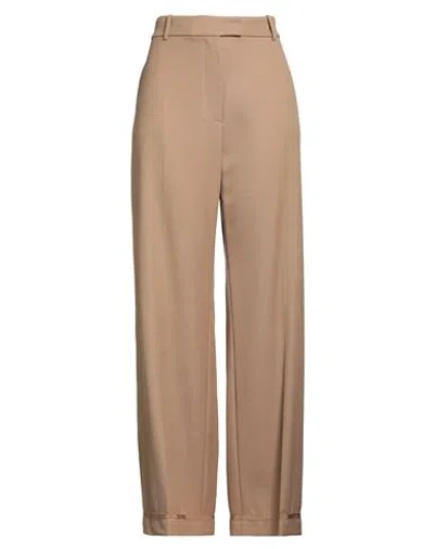 Paul & Joe Woman Pants Camel Size 10 Virgin Wool
