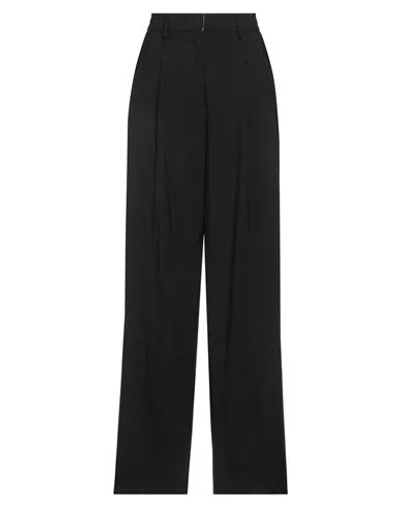 Momoní Woman Pants Black Size 8 Virgin Wool, Elastane In Black