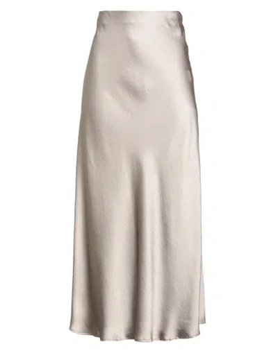 Masscob Woman Maxi Skirt Khaki Size 4 Polyester, Recycled Polyester In Animal Print