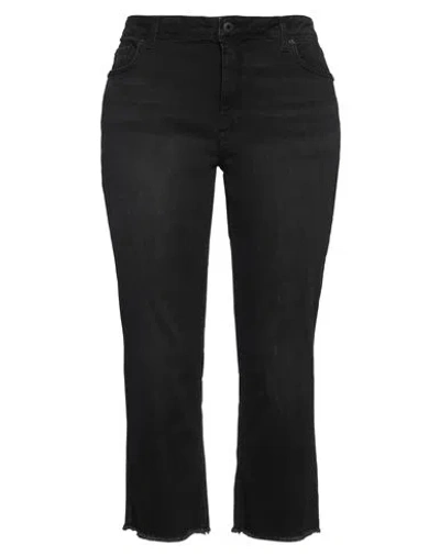 Raffaello Rossi Woman Jeans Charcoal Size 16 Cotton, Polyester, Elastane In Black