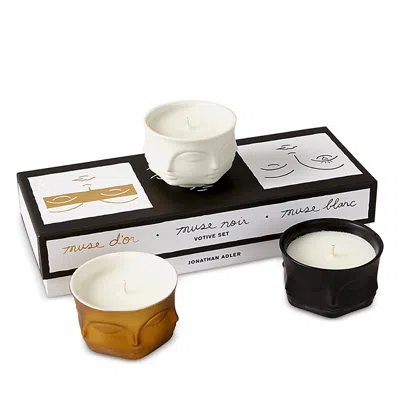 Jonathan Adler Muse Votive Candle, Set Of 3 In Multi