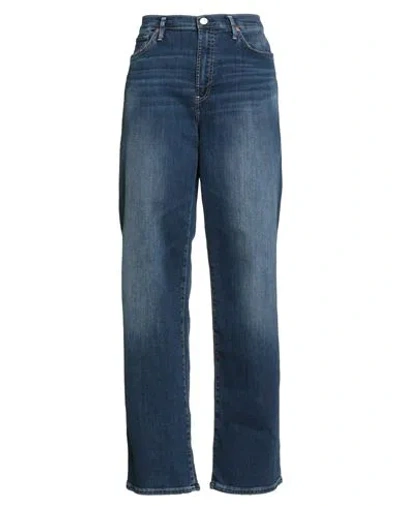 True Religion Woman Jeans Blue Size 32 Cotton, Polyester, Elastane In Blue