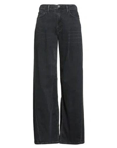 True Religion Woman Jeans Black Size 32 Cotton, Polyester, Recycled Cotton, Modal, Elastane In Gray