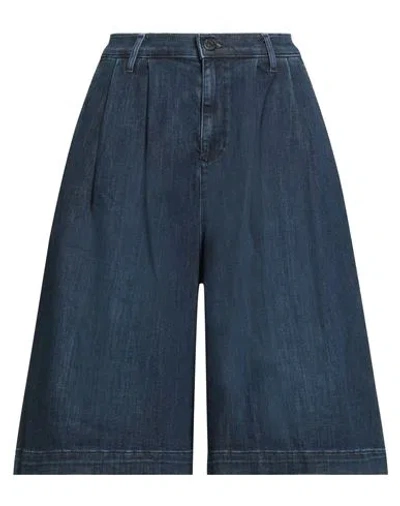 True Religion Woman Denim Shorts Blue Size 31 Cotton, Polyester, Lyocell, Elastane In Blue